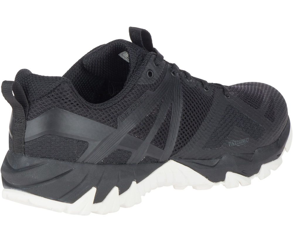 Merrell Hiking Shoes Black/White - MQM Flex - Mens 87VHBGQCM